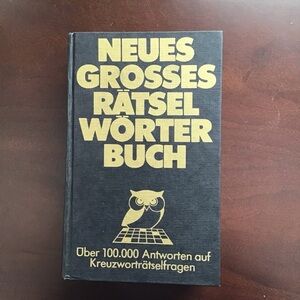 German Edition Neues Grosses Ratsel Worterbuch (Crossword clues)